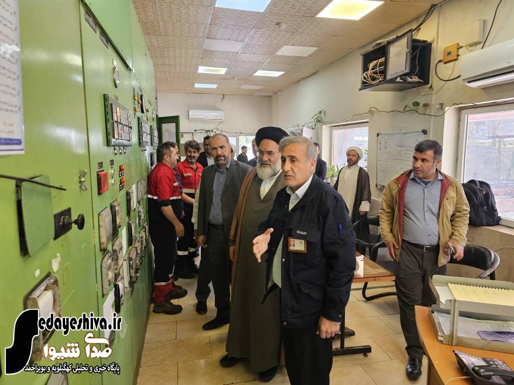 بازدید نماینده ولی فقیه در كهگیلویه و بویراحمد از تاسیسات شركت نفت گچساران