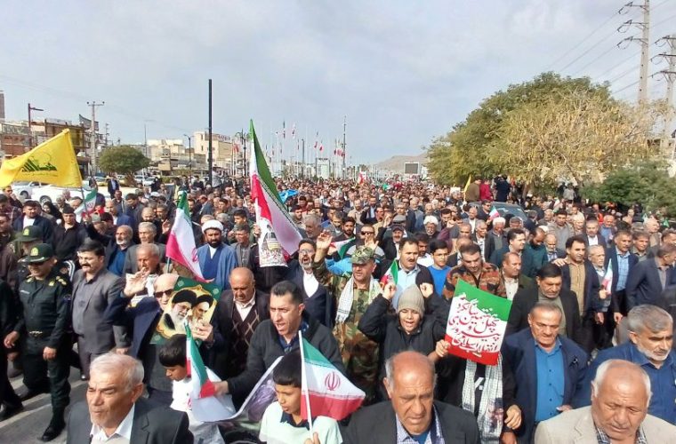 حماسه حضور گچسارانی ها در راهپیمایی ۲۲ بهمن