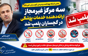 سه مرکز غیر مجاز ارائه دهنده خدمات پزشکی در گچساران پلمپ شد